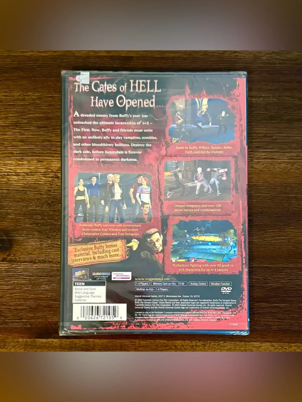 NEW SEALED Buffy the Vampire Slayer Chaos Bleeds Sony Playstation 2 PS2 CIB RARE